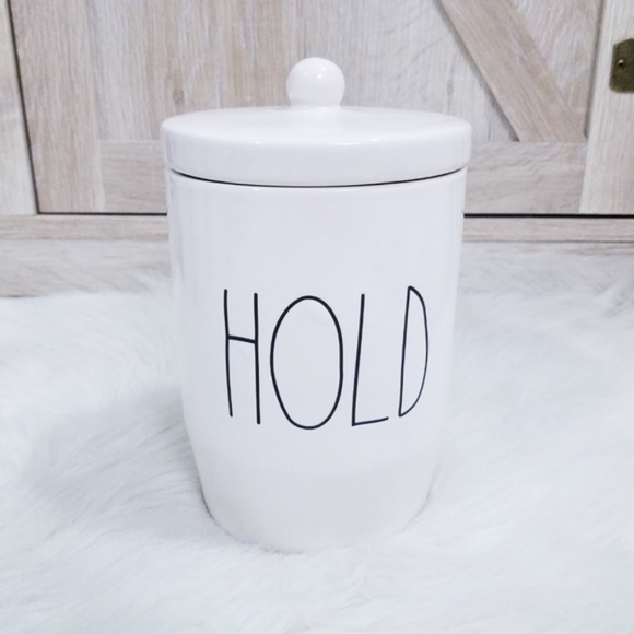 NWT Rae Dunn HOLD Canister - New Design Collection